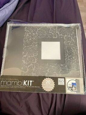 Me & My Big Ideas Mambi Scrapbook Album Kit. Never used, outer box damaged.